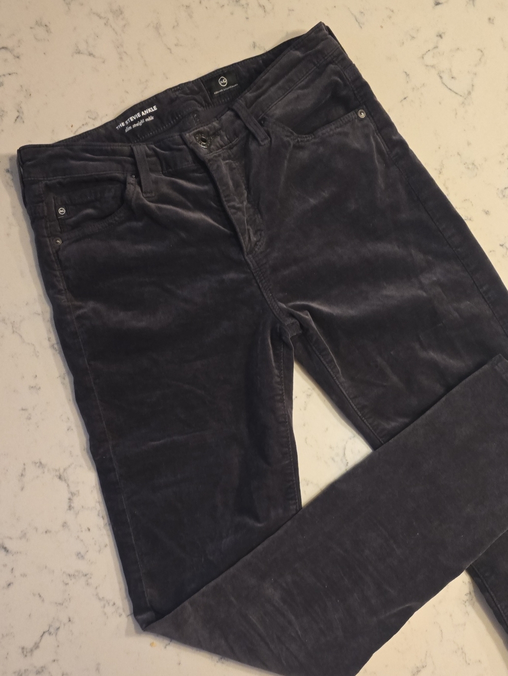 Adriano Goldschmied Women's Velvet Jeans - Dark Gray 25R